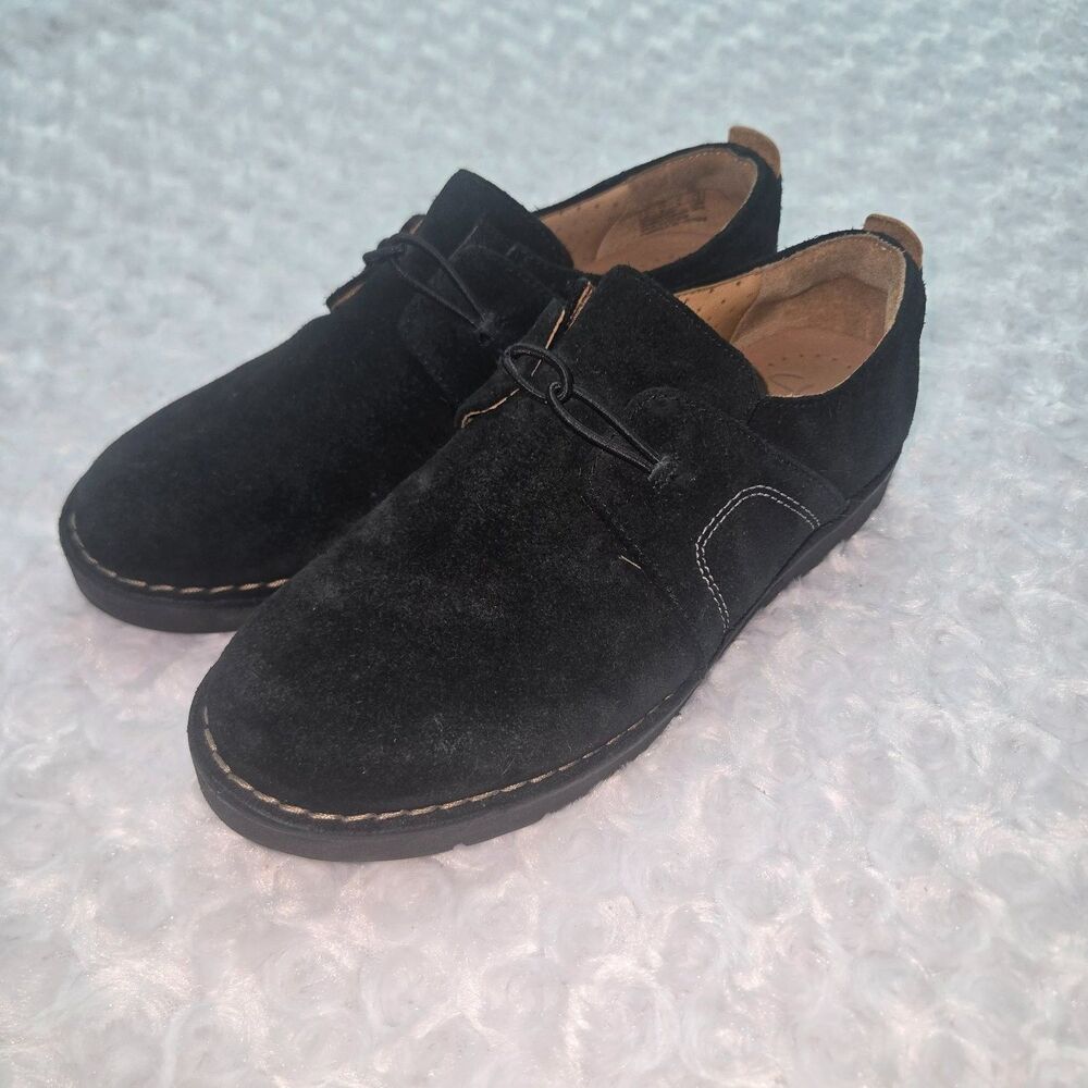 Clarks Unstructured Un.Loop / Artisan Womens casual oxford shoes US 8.5 Black